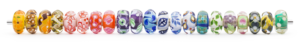 stack of Trollbeads Uniques